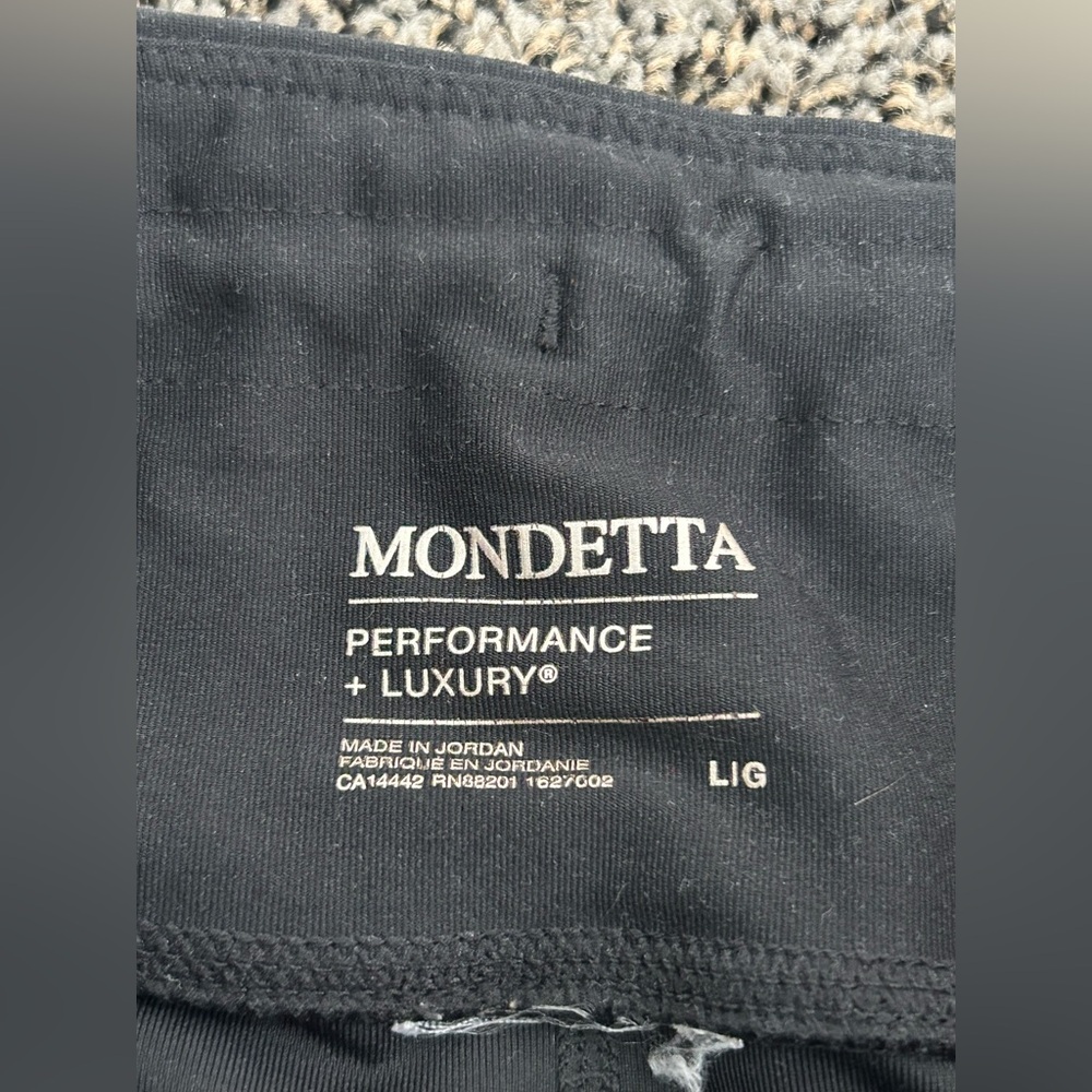 Black Mondetta Flared yoga Leggings Large - Picture 2 of 4